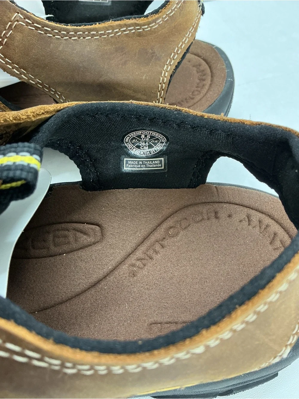 Keen Brown and Black Kids Closed-Toe Outdoor Sandals